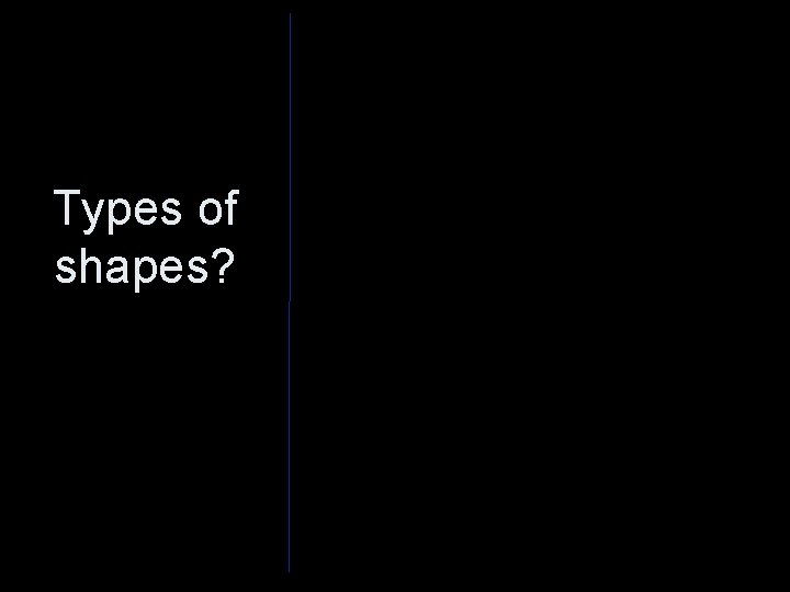 Types of shapes? 
