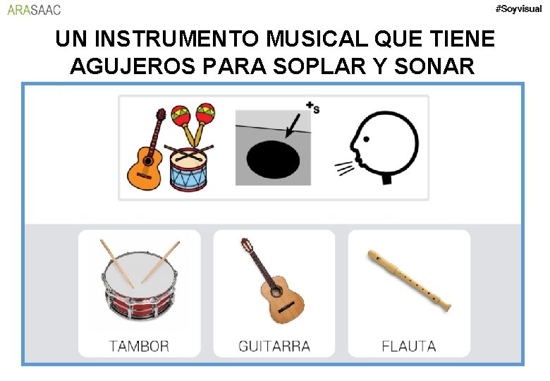 UN INSTRUMENTO MUSICAL QUE TIENE AGUJEROS PARA SOPLAR Y SONAR 