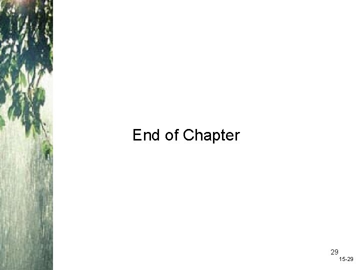 End of Chapter 29 15 -29 End of Chapter 29 15 -29