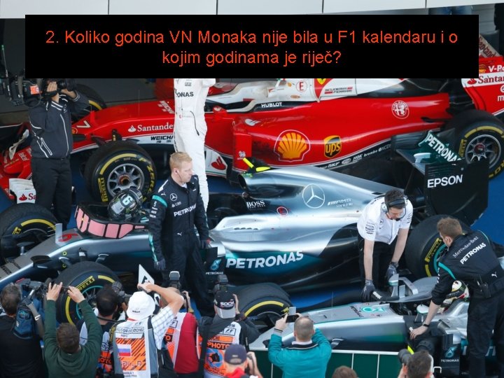 2. Koliko godina VN Monaka nije bila u F 1 kalendaru i o kojim
