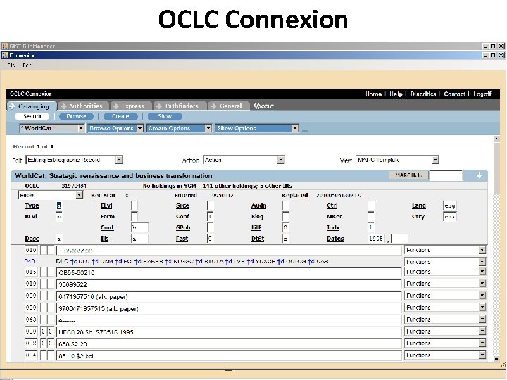 OCLC Connexion 