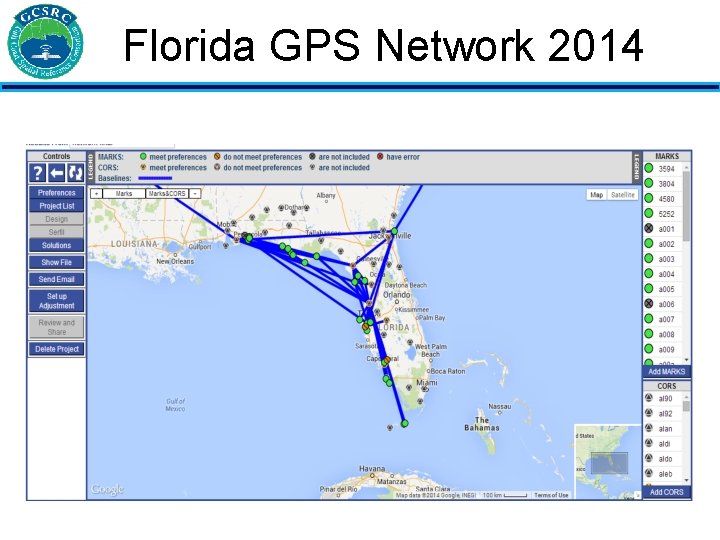 Florida GPS Network 2014 