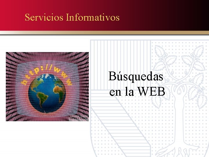 Servicios Informativos Búsquedas en la WEB 