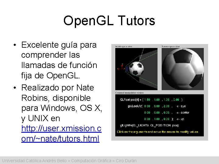 Open. GL Tutors • Excelente guía para comprender las llamadas de función fija de