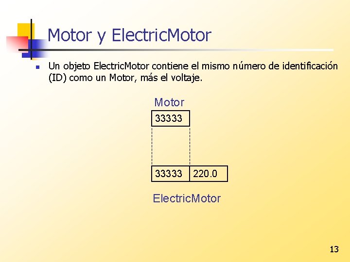 Motor y Electric. Motor n Un objeto Electric. Motor contiene el mismo número de