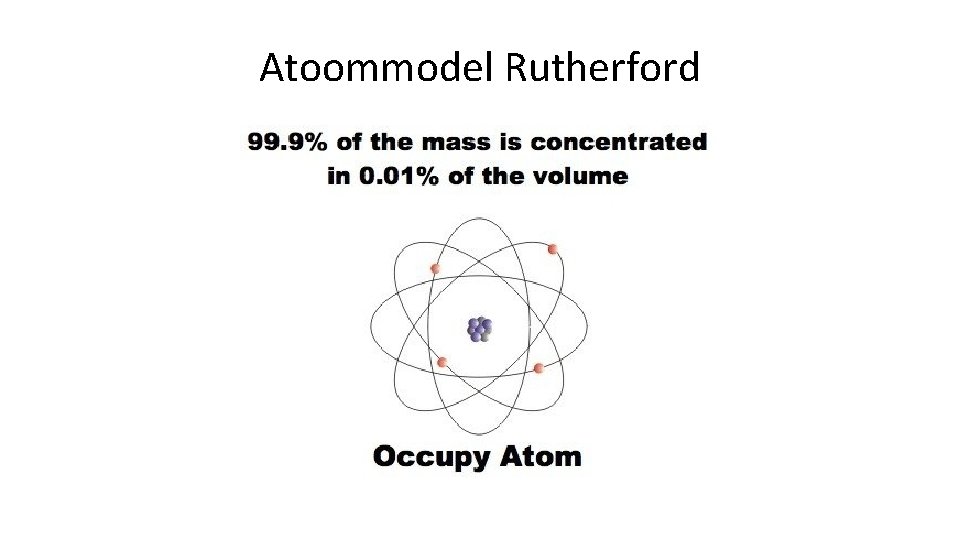 Atoommodel Rutherford 