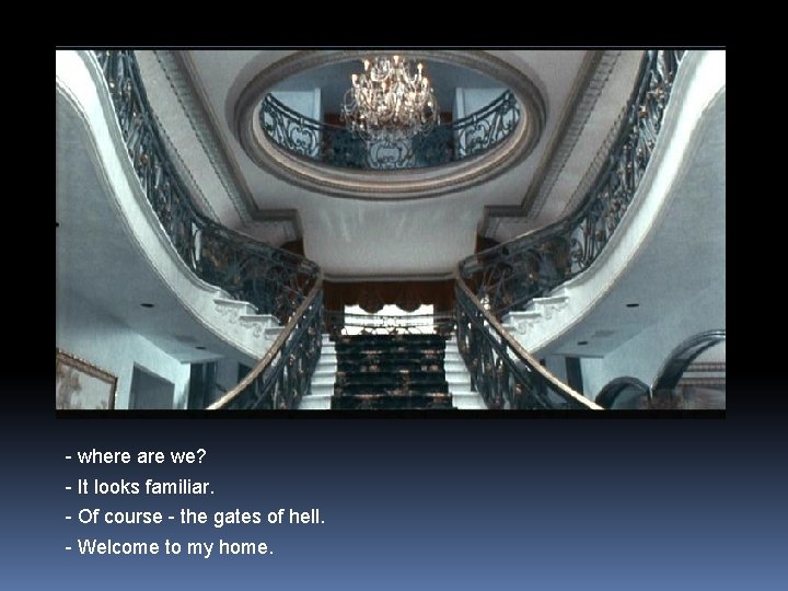 - where are we? - It looks familiar. - Of course - the gates