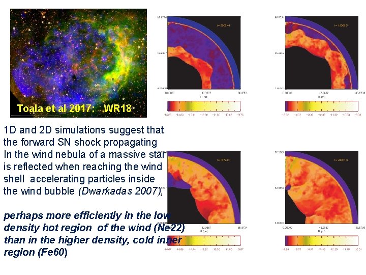 Toala et al 2017: WR 18 1 D and 2 D simulations suggest that