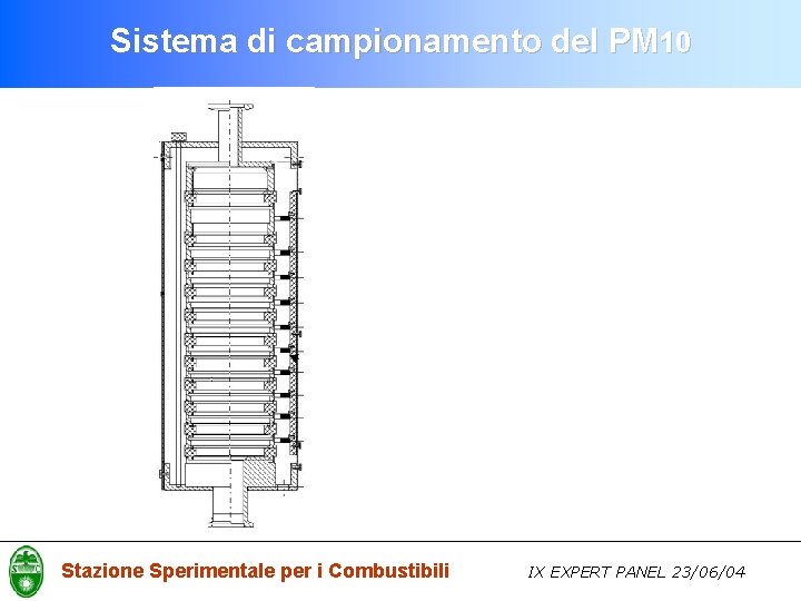 Sistema di campionamento del PM 10 Stazione Sperimentale per i Combustibili IX EXPERT PANEL