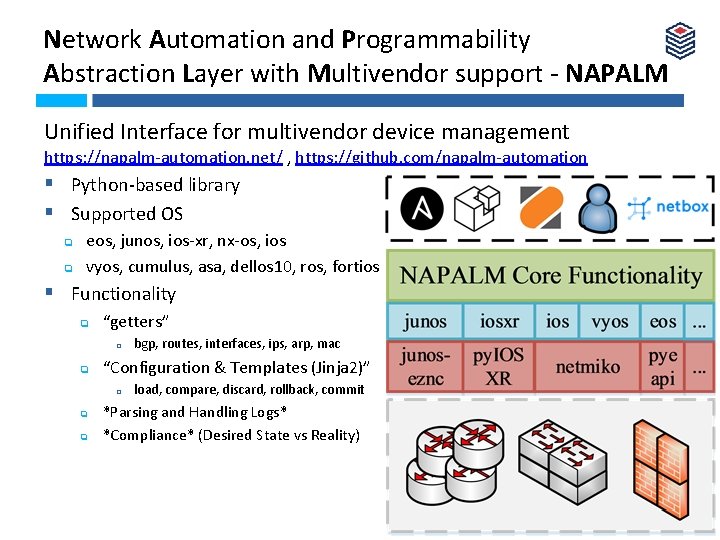 Network Automation and Programmability Abstraction Layer with Multivendor support - NAPALM Unified Interface for