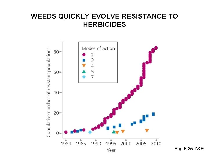 WEEDS QUICKLY EVOLVE RESISTANCE TO HERBICIDES Fig. 8. 25 Z&E 