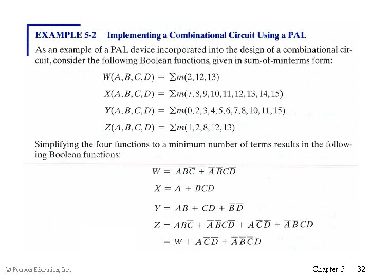 © Pearson Education, Inc. Chapter 5 32 