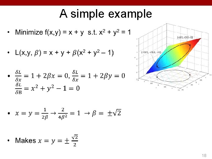 A simple example • 18 