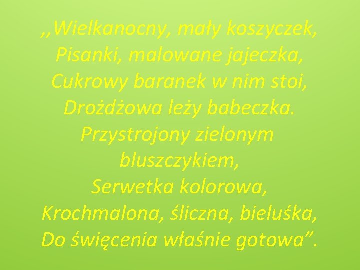 , , Wielkanocny, mały koszyczek, Pisanki, malowane jajeczka, Cukrowy baranek w nim stoi, Drożdżowa