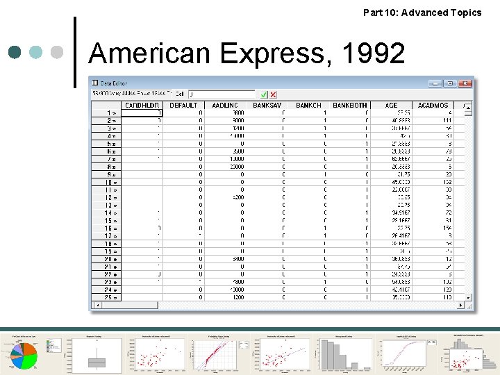 Part 10: Advanced Topics American Express, 1992 