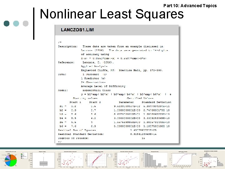 Part 10: Advanced Topics Nonlinear Least Squares 