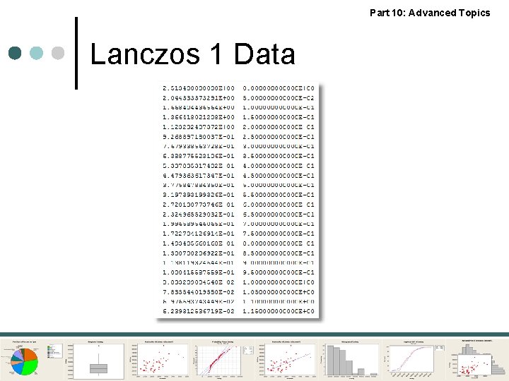 Part 10: Advanced Topics Lanczos 1 Data 