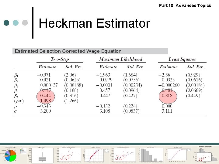 Part 10: Advanced Topics Heckman Estimator 