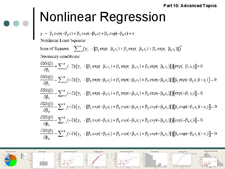 Part 10: Advanced Topics Nonlinear Regression 