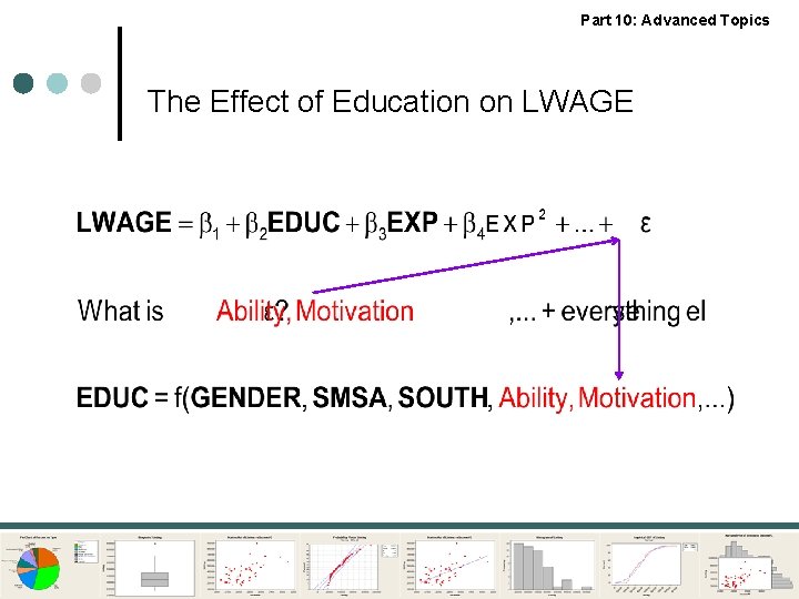 Part 10: Advanced Topics The Effect of Education on LWAGE 