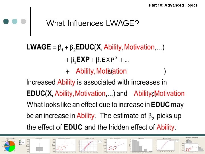 Part 10: Advanced Topics What Influences LWAGE? 