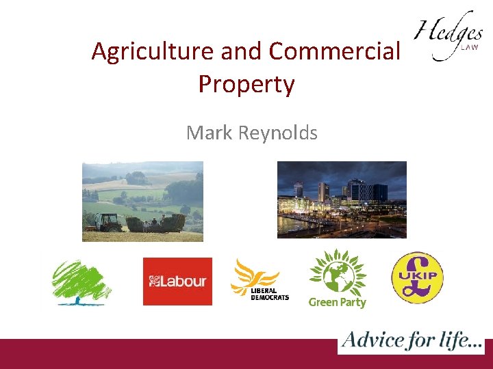 Agriculture and Commercial Property Mark Reynolds 