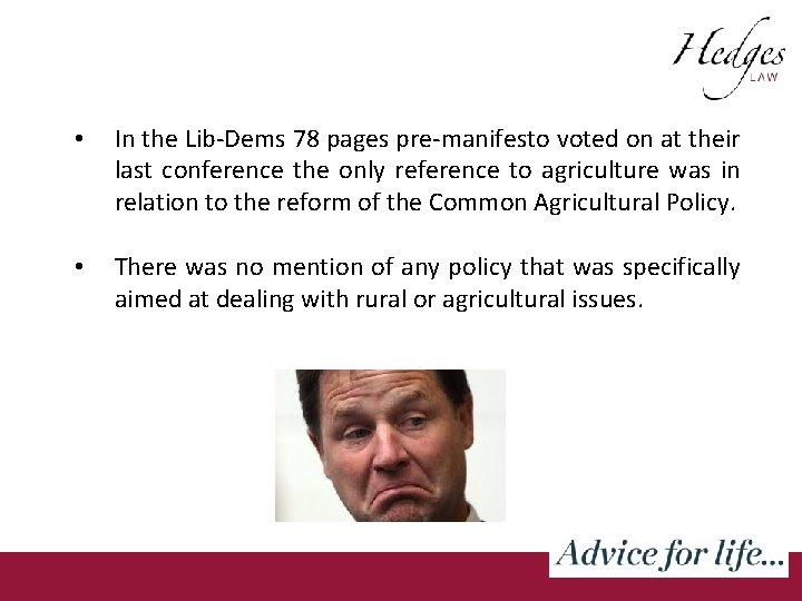  • In the Lib-Dems 78 pages pre-manifesto voted on at their last conference