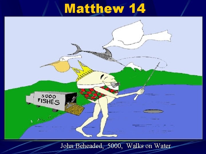 Matthew 14 John Beheaded, 5000, Walks on Water 