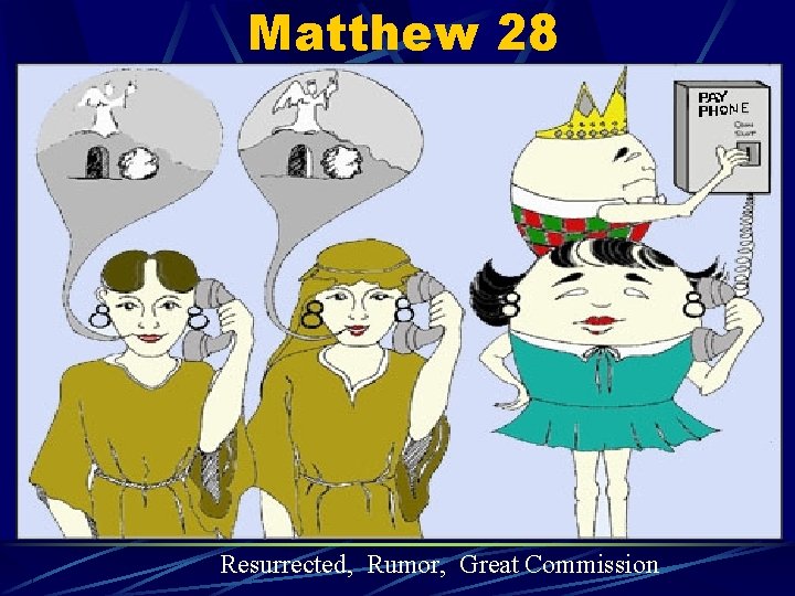 Matthew 28 Resurrected, Rumor, Great Commission 