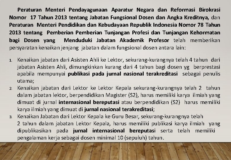 Peraturan Menteri Pendayagunaan Aparatur Negara dan Reformasi Birokrasi Nomor 17 Tahun 2013 tentang Jabatan