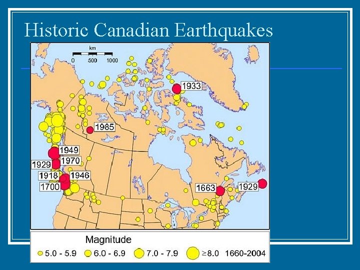 Historic Canadian Earthquakes 