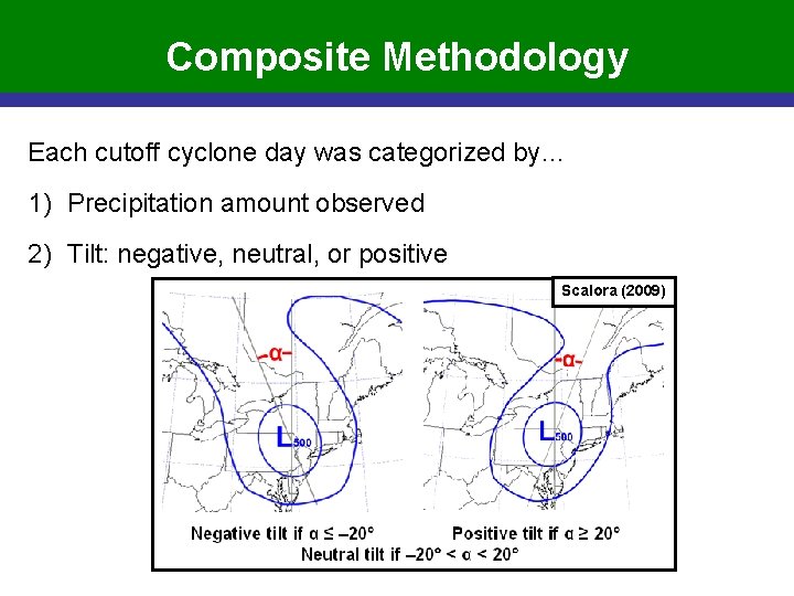 Composite Methodology Each cutoff cyclone day was categorized by… 1) Precipitation amount observed 2)