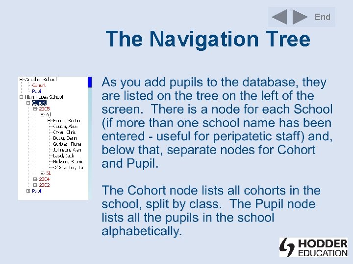 End The Navigation Tree 