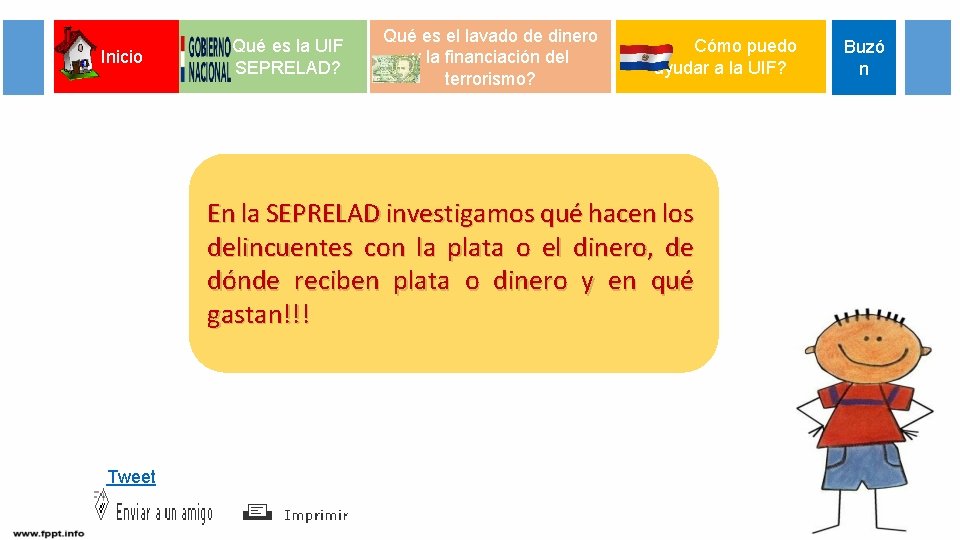 Inicio Qué es la UIF SEPRELAD? Qué es el lavado de dinero y la Inicio Qué es la UIF SEPRELAD? Qué es el lavado de dinero y la
