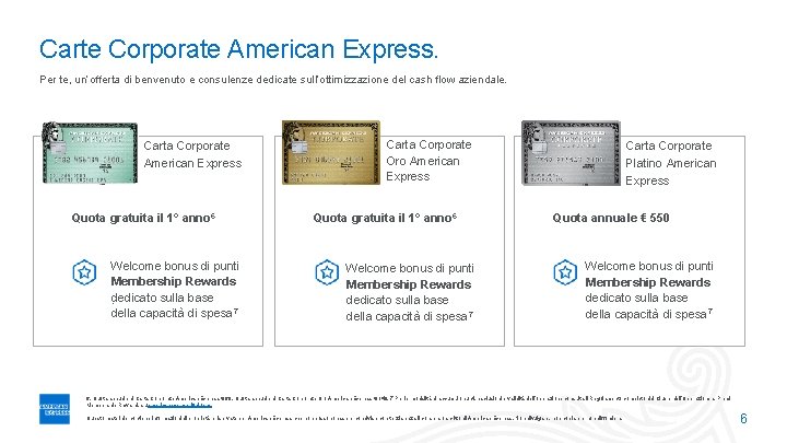 Carte Corporate American Express. Per te, un’offerta di benvenuto e consulenze dedicate sull’ottimizzazione del