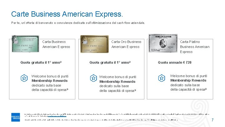 Carte Business American Express. Per te, un’offerta di benvenuto e consulenze dedicate sull’ottimizzazione del