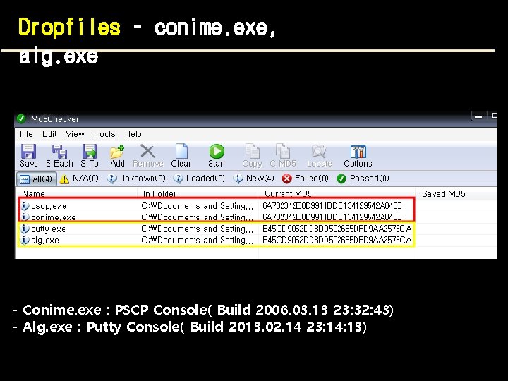 Dropfiles – conime. exe, alg. exe - Conime. exe : PSCP Console( Build 2006.