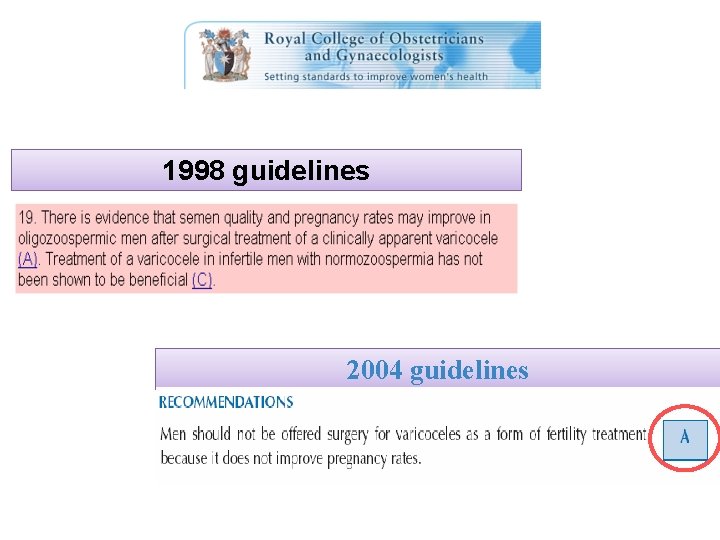 1998 guidelines 2004 guidelines 