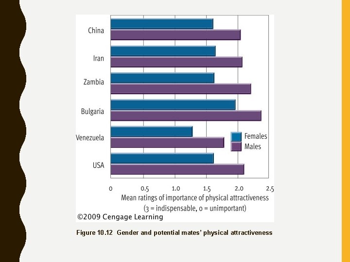 Figure 10. 12 Gender and potential mates’ physical attractiveness 