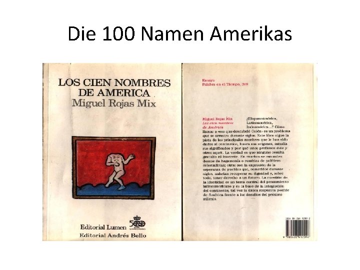 Die 100 Namen Amerikas 