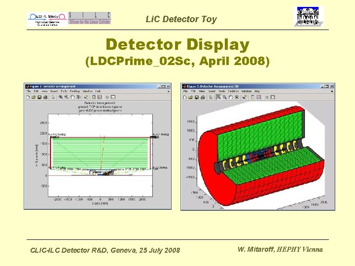 Li. C Detector Toy Detector Display (LDCPrime_02 Sc, April 2008) CLIC-ILC Detector R&D, Geneva,
