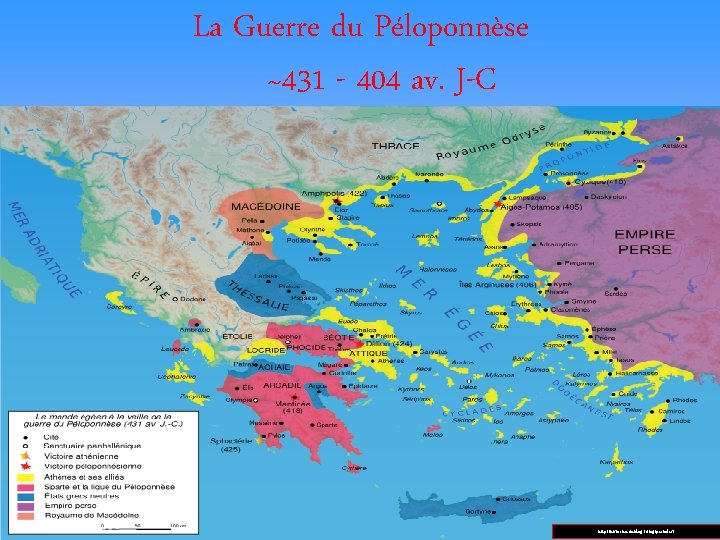 La Guerre du Péloponnèse ~431 - 404 av. J-C http: //historien. unblog. fr/tag/periodes/ 