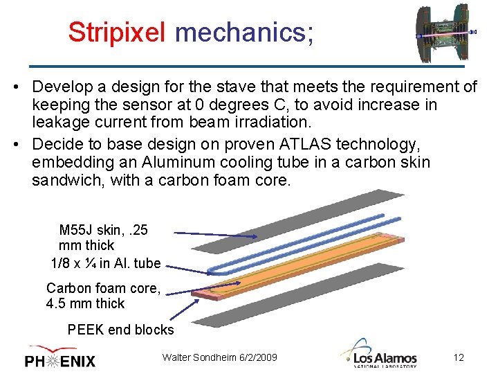 Stripixel mechanics; • Develop a design for the stave that meets the requirement of