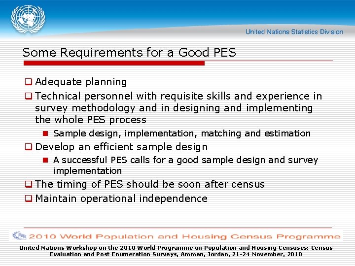 Some Requirements for a Good PES q Adequate planning q Technical personnel with requisite