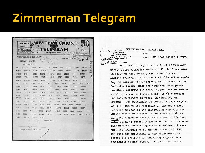 Zimmerman Telegram 