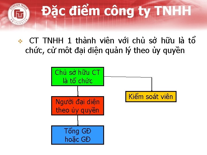 Đặc điểm công ty TNHH v CT TNHH 1 thành viên với chủ sở