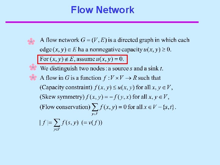 Flow Network 