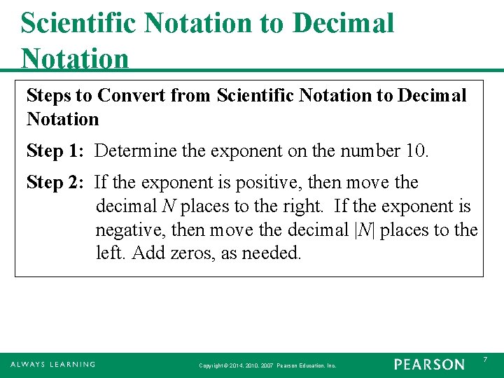 5 Section 6 Applying Exponent Rules Scientific Notation