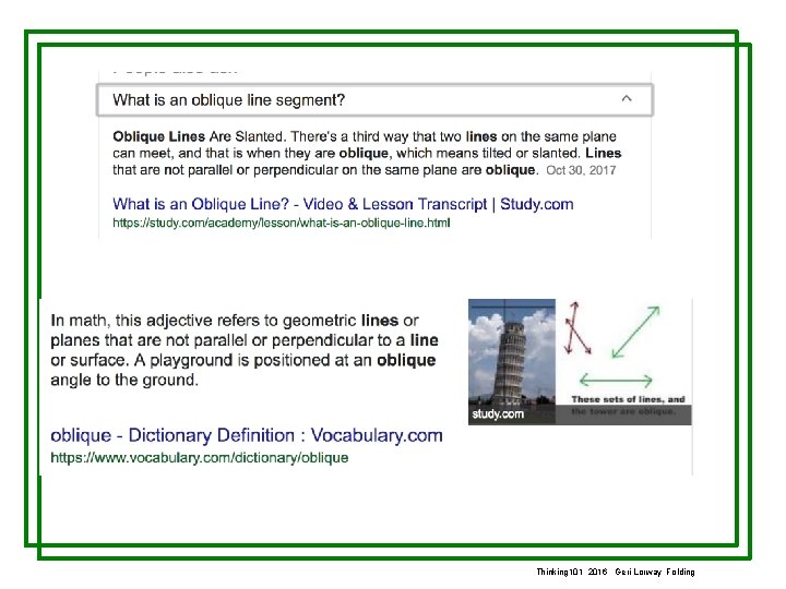 Thinking 101 2016 Geri Lorway Folding 