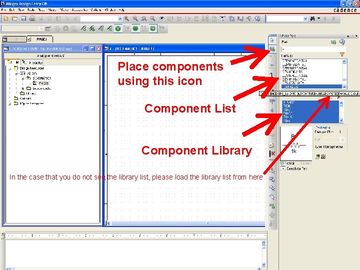 Place components using this icon Component List Component Library In the case that you